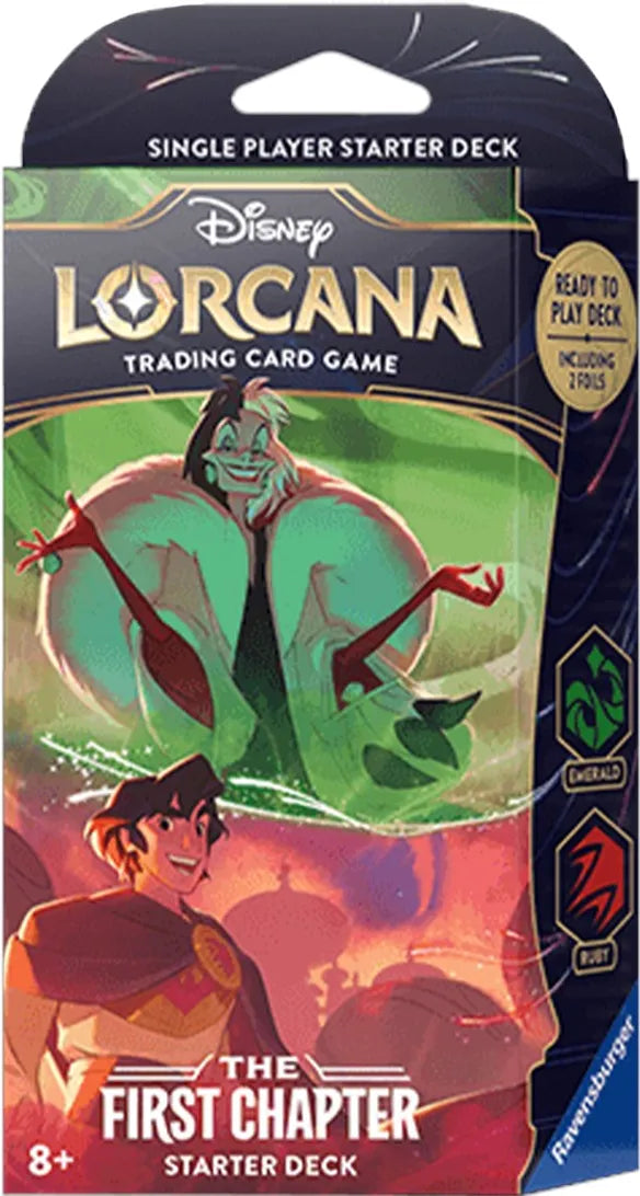 Disney Lorcana First Chapter Starter Deck (Emerald and Ruby)